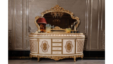 Sultanahmet Klasik Altın Varaklı Yemek Odası - Thumbnail