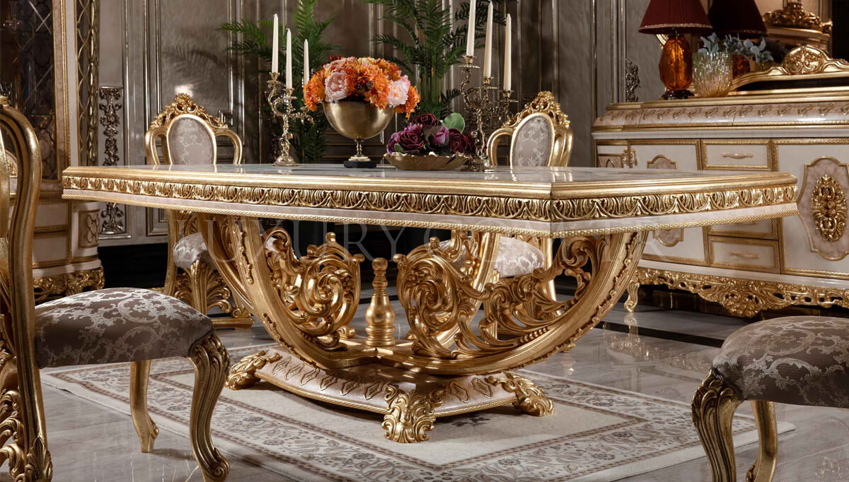 Sultanahmet Klasik Altın Varaklı Yemek Odası