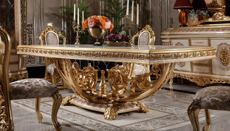 Sultanahmet Klasik Altın Varaklı Yemek Odası - 3