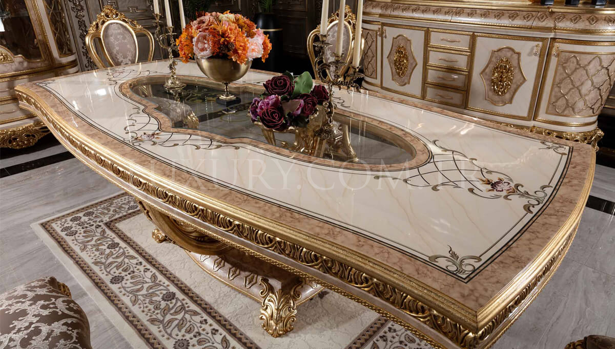 Sultanahmet Klasik Altın Varaklı Yemek Odası