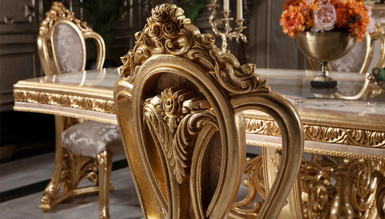 Sultanahmet Klasik Altın Varaklı Yemek Odası - Thumbnail