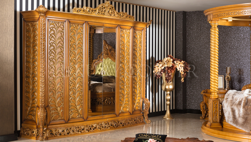 Sultanzade Walnut Classic Bedroom - 2