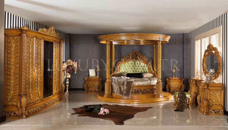 Sultanzade Walnut Classic Bedroom - 1