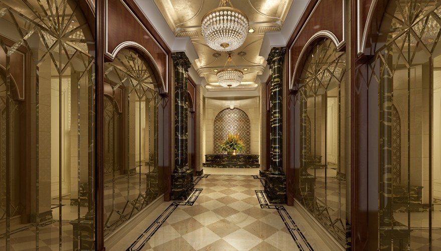  - Sütunlu Otel Dekorasyonu