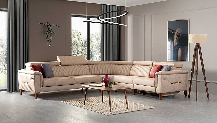 Taviano Modern Köşe Koltuk Takımı - 2
