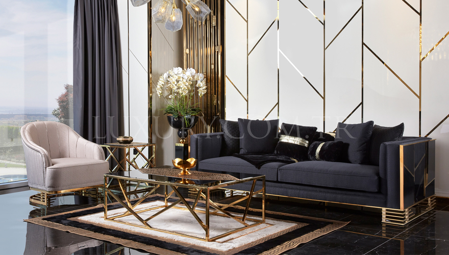 Tegre Metal Sofa Set - 3