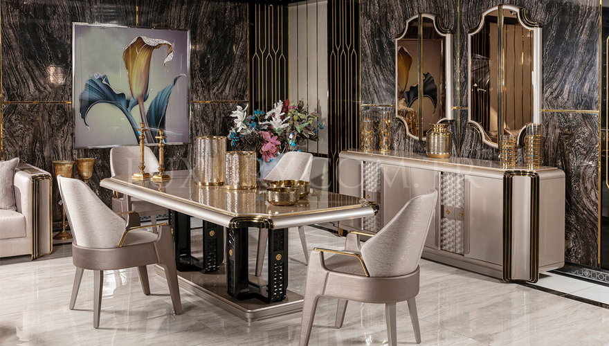 Tortona Metal Yemek Odası - 525