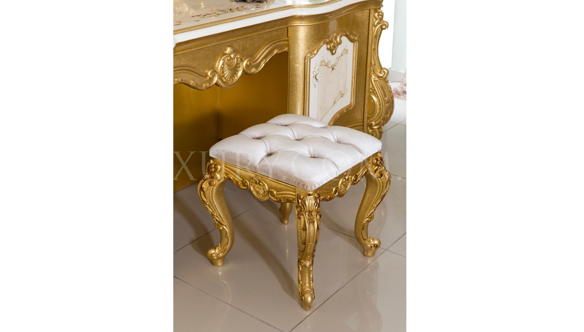 Tuğrahan Altın Varaklı Yatak Odası Luxury Mobilya