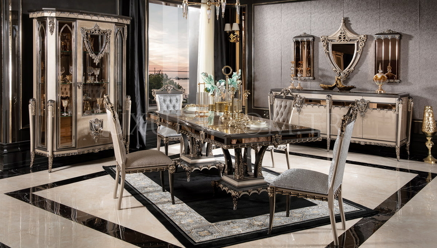 Tuvalya Bronz Classic Dining Room - 1