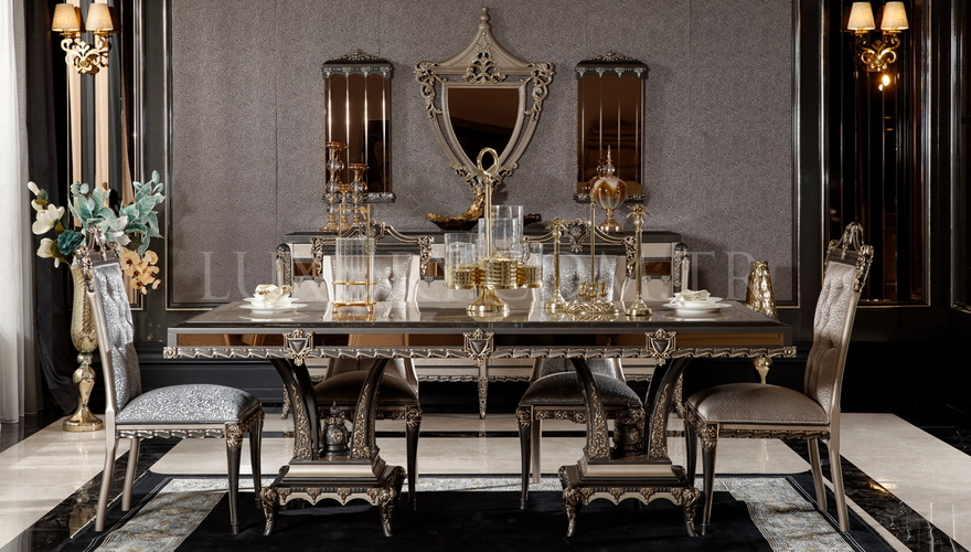 Tuvalya Bronz Classic Dining Room - 2