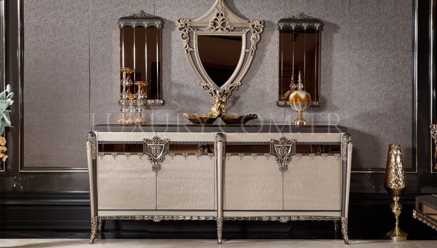 Tuvalya Bronz Classic Dining Room - 15