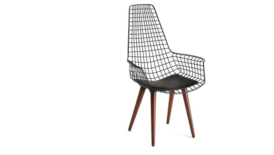 Uzun Zara Chair with Wooden Legs - 920