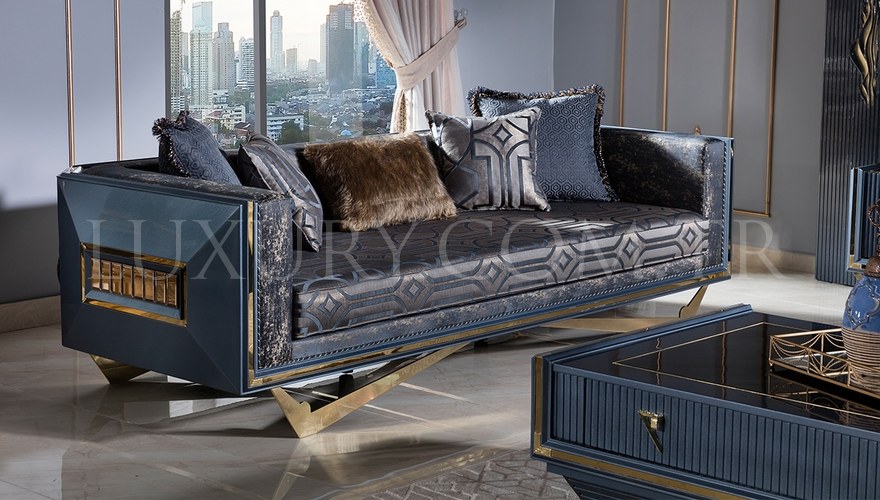 Valentin Metal Sofa Set - 3