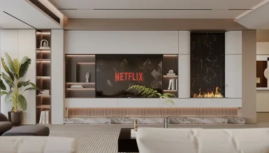Valentino Kitaplıklı Tv Ünitesi - 1102 Luxury Line