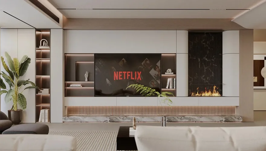Valentino Kitaplıklı Tv Ünitesi - 1