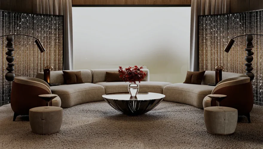 Valse Yuvarlak Modern Koltuk Takımı - 1