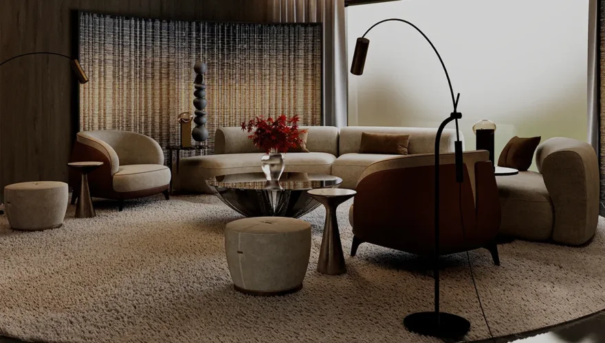 Valse Yuvarlak Modern Koltuk Takımı - 2