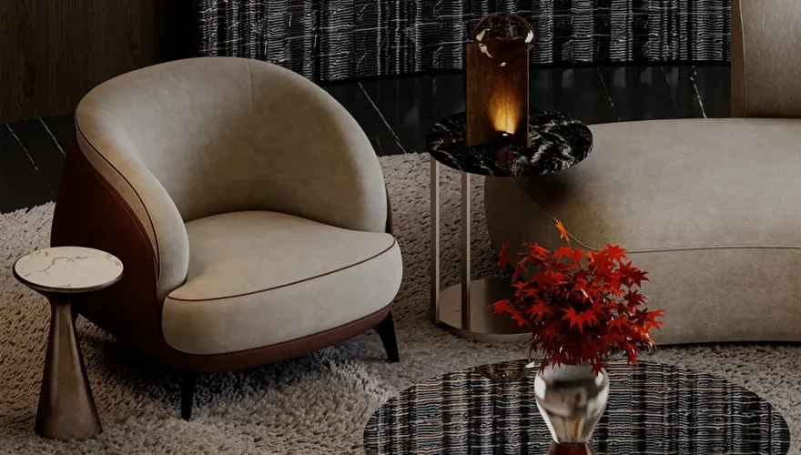 Valse Yuvarlak Modern Koltuk Takımı - 3