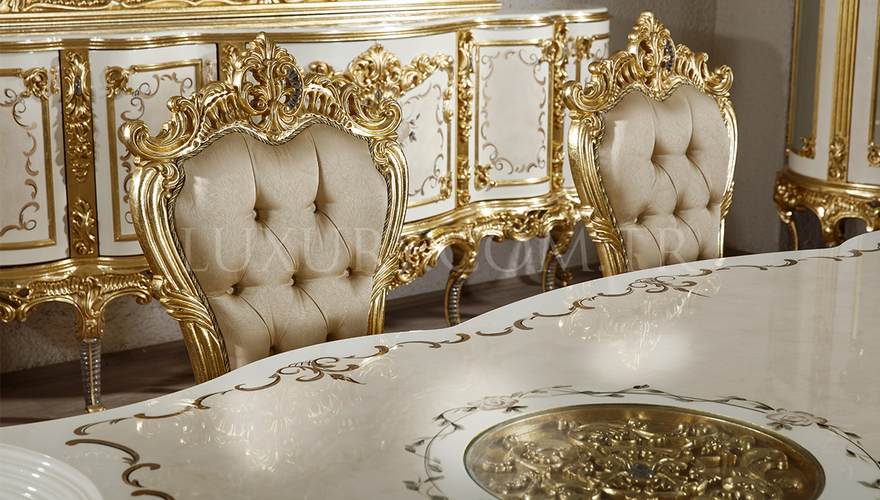 Veliaht Table à Manger Marron - 10