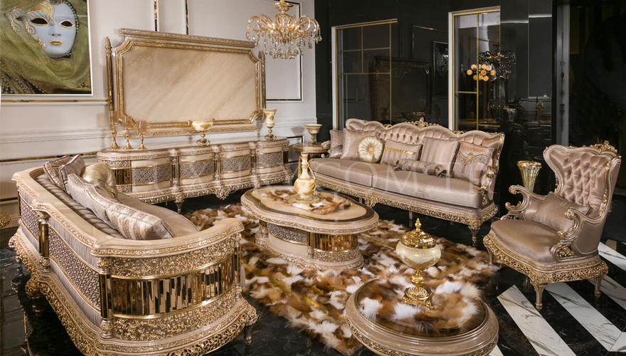 Velvet Классическая Комплект Дивана - 1018