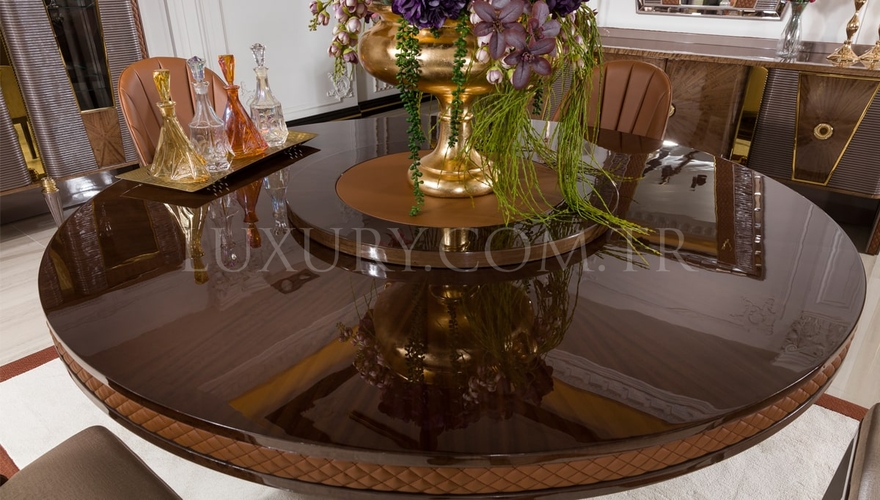 Venetto Modern Round tablelı Dining Room - 4