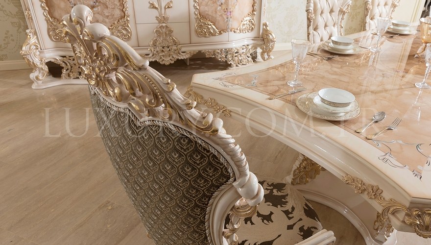Venora Classic White Dining Room - 6