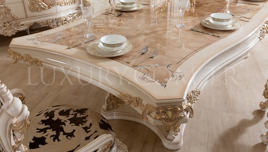 Venora Classic White Dining Room - 8