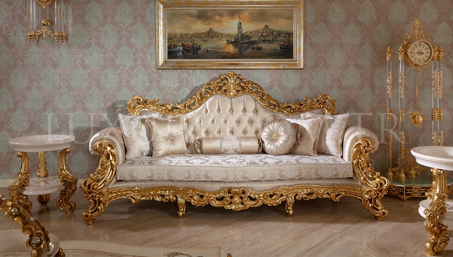 Venora Gold Leaf Living Room - 3