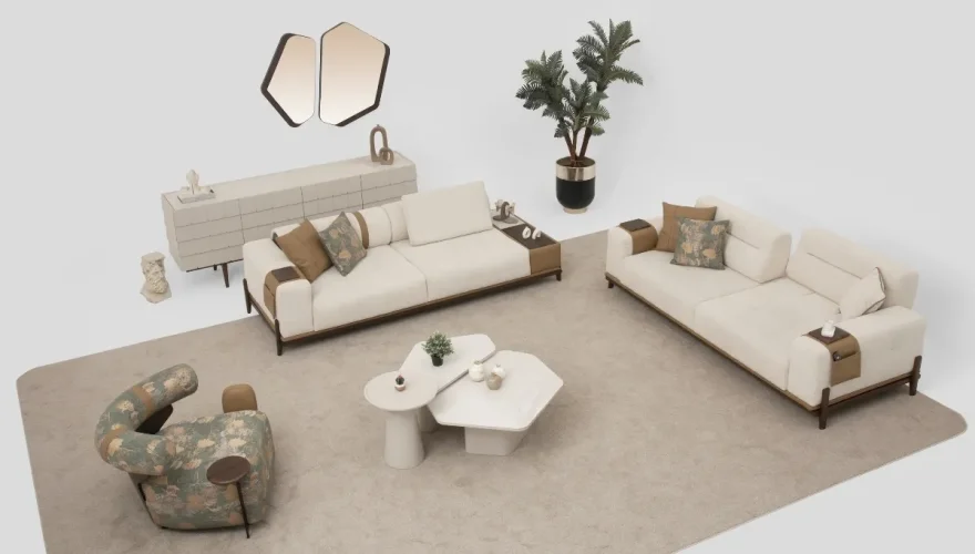 Veramo Modern Sofa Set - 4