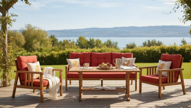 Verde İroko Bahçe Koltuk Takımı - 1179