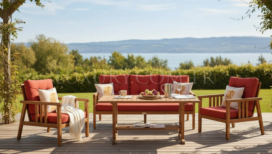 Verde İroko Bahçe Koltuk Takımı - 1