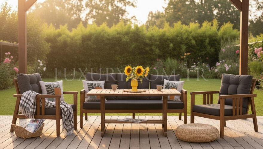 Verde İroko Bahçe Koltuk Takımı - 2