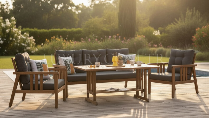 Verde İroko Bahçe Koltuk Takımı - 3