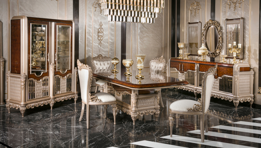 Vesta Klasik Ceviz Yemek Odası - 824