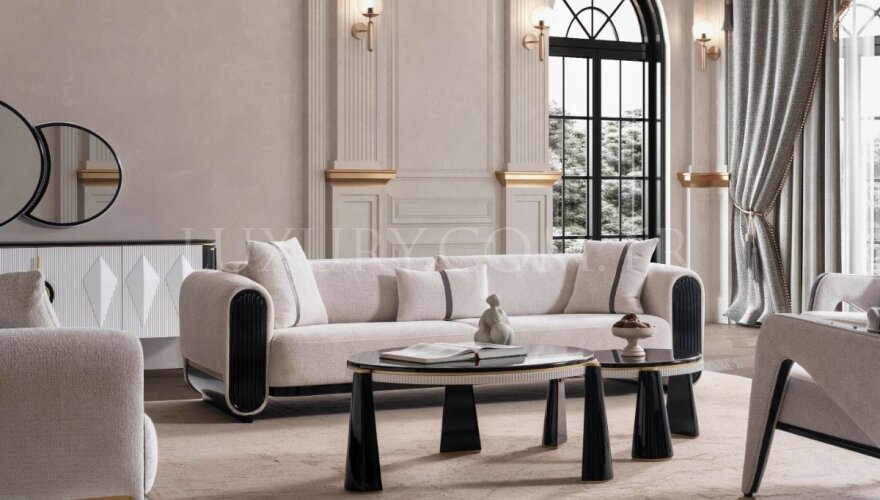 Veyron Beyaz Modern Koltuk Takımı - 5
