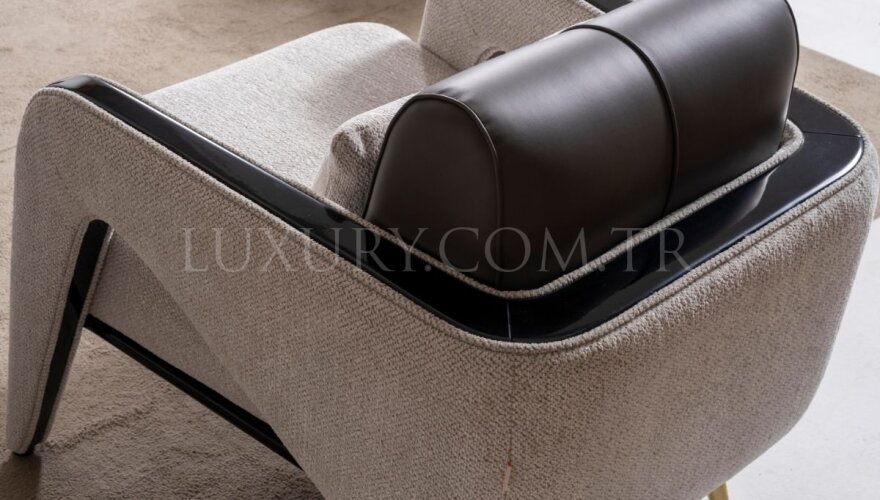 Veyron Beyaz Modern Koltuk Takımı - 8