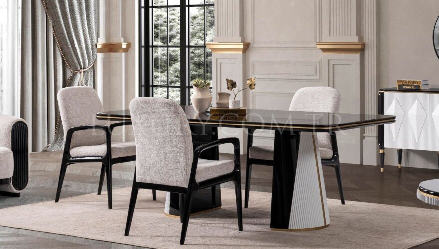 Veyron Beyaz Modern Yemek Odası - 2