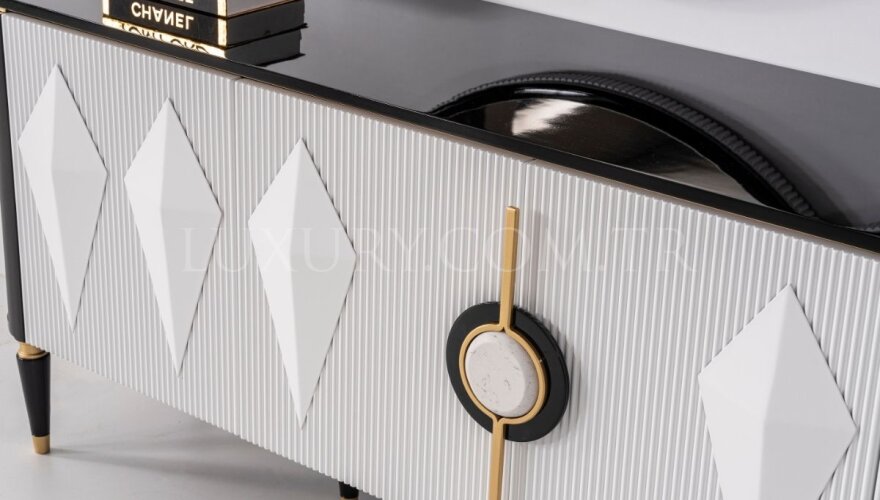 Veyron Beyaz Modern Yemek Odası - 9