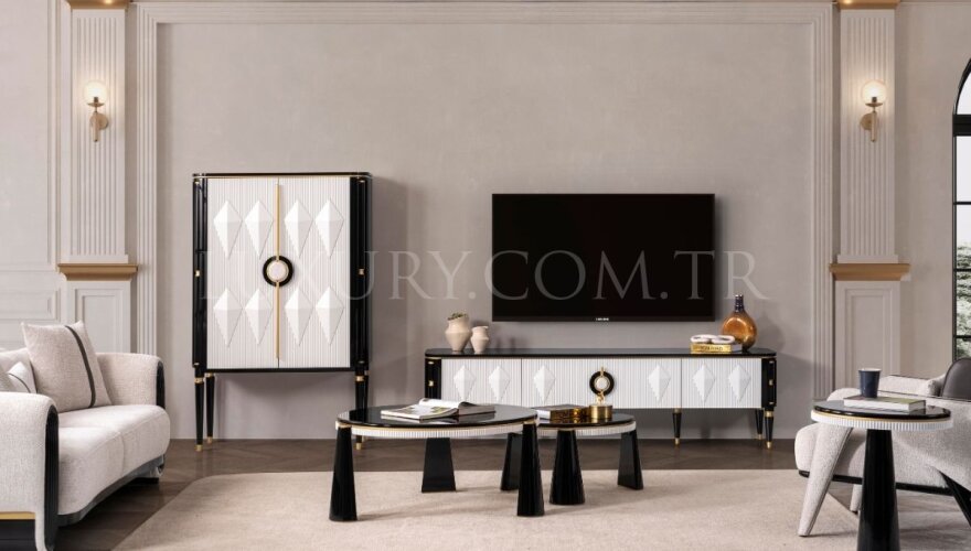 Veyron Beyaz Modern Yemek Odası - 10