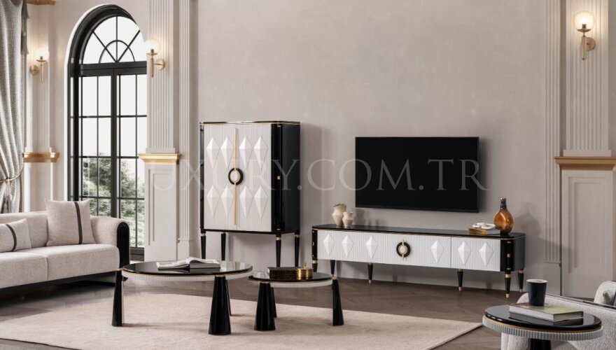 Veyron Beyaz Modern Yemek Odası - 11
