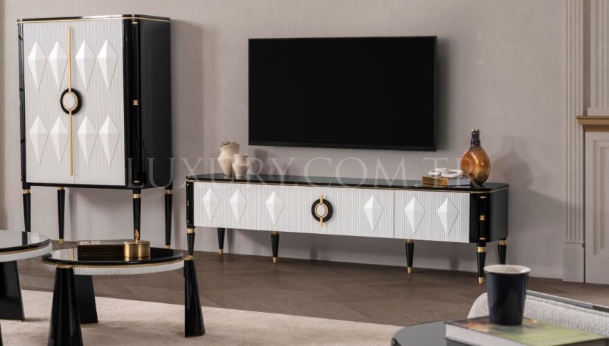 Veyron Beyaz Modern Yemek Odası - 12