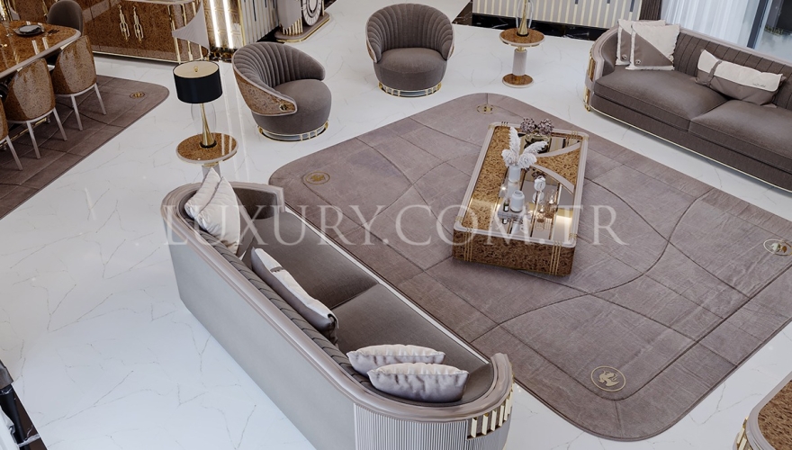 Villa Klasik Ceviz Koltuk Takımı - 5