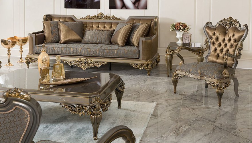 Vistera Art Deco Sofa Set - 5