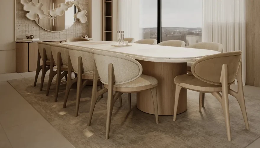 Vita İskandinav Bohem Yemek Odası - 2