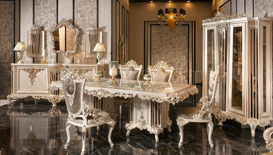 Vitton Classic White Dining Room - 824