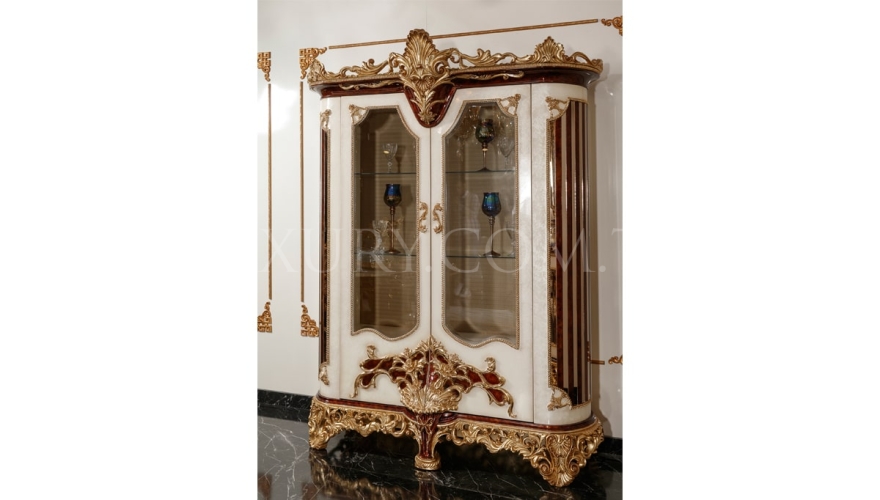 Yasemin Klasik Altın Varaklı Yemek Odası - 11