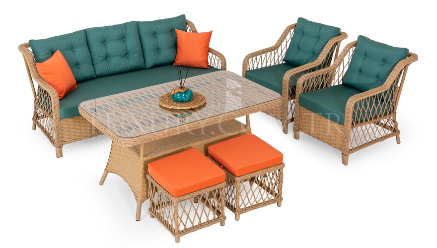 Yeşim Garden Sofa Set - 1149