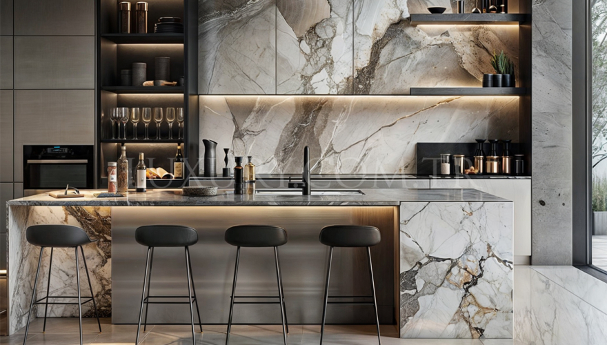 Zenit Marble Design Kitchen Furniture - 1102 Luxury Line