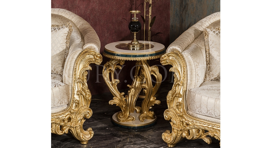 Zümra Gold Leaf Living Room - 18